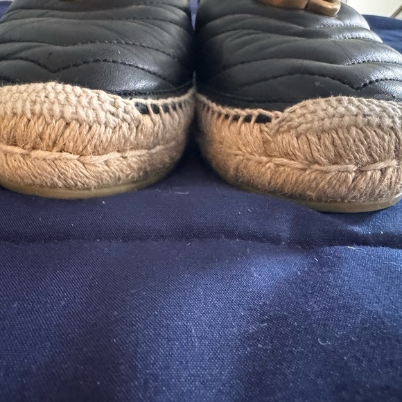 Authentic Gucci
Women's Black Pilar Ballet Quilted Leather Flatform Espadrilles - Picture 2 of 9